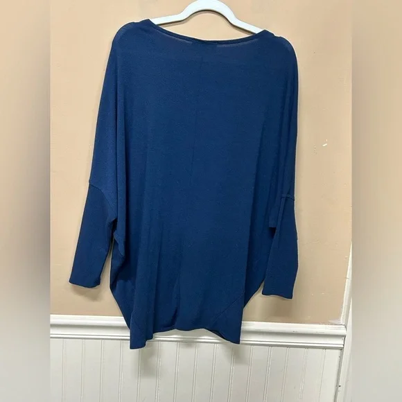 Lulus Verla Blue Dolman Sleeve Sweater Top Size Large - Picture 4 of 7